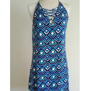 NWT Elizabella dress, Teal Diamond, size S,